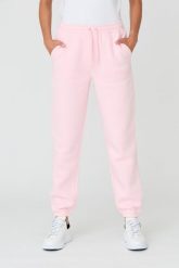 JUICY COUTURE Różowe damskie spodnie Sora, Rozmiar M. Czerwone spodnie dresowe Juicy Couture, bez wzorów, z dresówki. W wyprzedaży za 259.99 zł.
