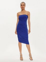 NORMA KAMALI Sukienka koktajlowa KK1243PLB32805 Niebieski Slim Fit. Niebieskie sukienki Norma Kamali, xs, bez wzorów, z syntetyku, wizytowe, bez kołnierzyka, bez ramiączek. Za 639.99 zł.