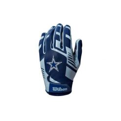 Dallas CowboysG a n t s d e F o o t b a l l A m r i c a i n e n f a n t N F L S. Brązowe rękawiczki Wilson, bez wzorów, młodzieżowe. Za 190.00 zł.