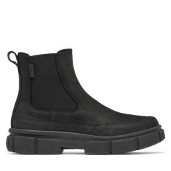 Sztyblety Sorel. Czarne botki Sorel, bez wzorów, bez obcasa, na płaskiej podeszwie, bez zapięcia. Za 499.99 zł.