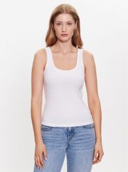 Levi's® Top Essential A5906-0001 Biały Regular Fit. Białe topy s, bez wzorów, z bawełny, bez kołnierzyka, bez ramiączek. Za 79.99 zł.
