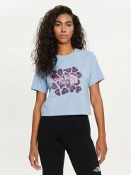 The North Face T-Shirt NF0A880M Niebieski Regular Fit. Niebieskie t-shirty The North Face, m, bez wzorów, z bawełny, bez kołnierzyka, bez ramiączek. Za 169.99 zł.
