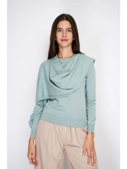 William de Faye Sweter w kolorze turkusowym rozmiar: 36. Niebieskie swetry William de Faye, bez wzorów, z kaszmiru, klasyczne, bez ramiączek. Za 130.99 zł.