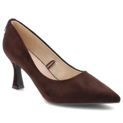 Czółenka damskie Vinceza o eleganckim fasonie ze smukłym noskiem i wysokim stabilnym obcasem brązowe, 62330 BR. Brązowe czółenka VINCEZA, bez wzorów, biznesowe, bez obcasa, na obcasie, bez zapięcia. Za 139.00 zł.