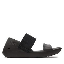 Sandały United Nude. Czarne sandały United Nude, bez wzorów, bez obcasa, na płaskiej podeszwie, bez zapięcia. Za 649.99 zł.