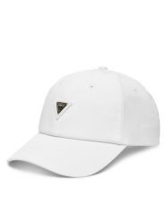 Guess Czapka z daszkiem V4YZ01 WG982 Biały. Białe czapki z daszkiem Guess, z aplikacjami, z materiału. Za 129.99 zł.