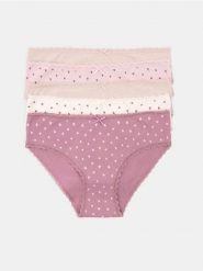 Bawełniane figi z koronką 5 pack - wielobarwny. Figi Sinsay, bez wzorów, z bawełny. Za 29.99 zł.