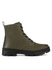 Lasocki Botki WI23-PUSZAN-25 Khaki. Brązowe botki Lasocki, bez wzorów, bez obcasa, na płaskiej podeszwie, bez zapięcia. Za 174.99 zł.
