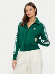 Adidas Bluza adicolor Classics Firebird JC8262 Zielony Regular Fit. Zielone bluzy adidas, xs, bez wzorów, z syntetyku, bez kaptura. Za 299.99 zł.