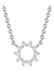 Glanzstücke München Srebrny naszyjnik z elementem ozdobnym - dł. 40 cm rozmiar: onesize. Szare naszyjniki Glanzstücke München, z materiału, z cyrkonią, srebrne. Za 86.99 zł.