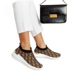 Czarno-brązowe buty Slip On Tartano czarne. Czarne buty treningowe na lato, bez wzorów, bez zapięcia, trekkingowe. Za 70.80 zł.