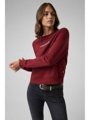 Guess Jeans Bluza 165725 Czerwony Classic Fit. Czerwone bluzy Guess Jeans, xl, z aplikacjami, z jeansu, bez ramiączek, bez kaptura. Za 299.99 zł.