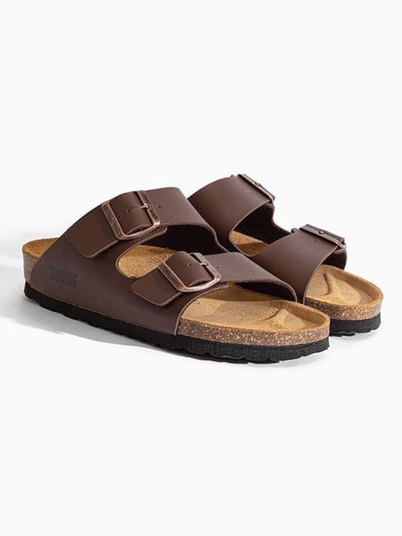 Sunbay Klapki "Balmain" w kolorze brązowym rozmiar: 37. Brązowe klapki Sunbay, bez wzorów, klasyczne, z otwartym noskiem, bez obcasa, bez zapięcia. Za 124.95 zł.