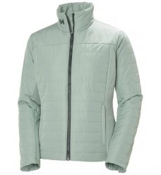 Kurtka ocieplana damska Helly Hansen Crew Insulator Jacket 2.0 - Eucalyptus. Zielone kurtki Helly Hansen, s, bez wzorów, z mikrofibry, bez kaptura. Za 496.25 zł.