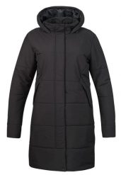 Płaszcz damski Hannah Nona. Czarne płaszcze Hannah, na zimę, l, bez wzorów, z materiału, eleganckie, z kapturem. Za 398.19 zł.