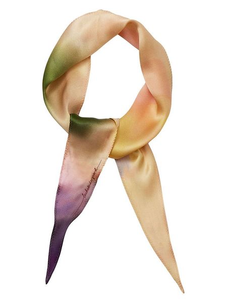 Becksöndergaard Jedwabna chusta "Marble Diamond" w kolorze jasnoróżowo-zielonym - 117 x 22 cm rozmiar: onesize. Różowe chusty Becksöndergaard, bez wzorów, z jedwabiu. Za 87.19 zł.