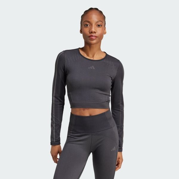 Koszulka Knit Long Sleeve. Czarne t-shirty sportowe adidas, m, bez wzorów, z dzianiny, bez ramiączek, na fitness i siłownię. Za 167.05 zł.