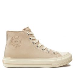 Trampki Big Star Shoes. Brązowe trampki BIG STAR SHOES, bez wzorów, retro, bez zapięcia. Za 129.99 zł.