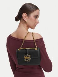 Just Cavalli Torebka Iconic Snakes 81RA4BA3 ZSA89 Czarny. Czarne torebki klasyczne Just Cavalli, bez wzorów, ze skóry, bez dodatków. Za 819.99 zł.