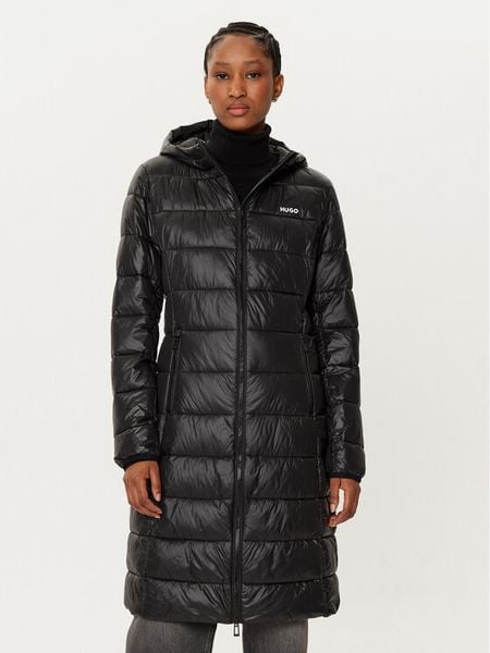 HUGO Kurtka zimowa Famalia-2 50519407 Czarny Slim Fit. Czarne kurtki Hugo, na zimę, l, bez wzorów, z syntetyku, bez kaptura. Za 839.99 zł.