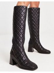 Monki Kozaki w kolorze czarnym rozmiar: 39. Czarne kozaki Monki, na zimę, bez wzorów, bez obcasa, bez zapięcia. Za 86.99 zł.