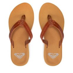 Japonki Roxy. Brązowe japonki Roxy, bez wzorów, sportowe. Za 109.99 zł.