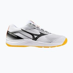 Buty do siatkówki Mizuno Cyclone Speed. Białe buty do biegania Mizuno, bez wzorów, bez zapięcia, do biegania. Za 249.99 zł.