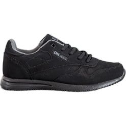 DK Lekkie Czarne Buty Sportowe. Czarne buty treningowe DK, bez wzorów, bez zapięcia. Za 145.30 zł.