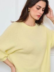 CXL by Christian Lacroix Sweter w kolorze żółtym rozmiar: onesize. Żółte swetry CXL by Christian Lacroix, bez wzorów, bez ramiączek. Za 173.99 zł.