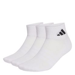 Skarpety Cushioned Sportswear Ankle Socks, 3 Pary. Białe skarpetki adidas, bez wzorów. Za 54.95 zł.