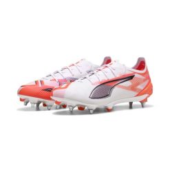 Buty piłkarskie ULTRA 5 ULTIMATE MxSG PUMA. Białe buty do biegania Puma, bez wzorów, bez zapięcia, do biegania. W wyprzedaży za 561.50 zł.