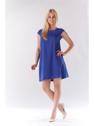 Lou-Lou Sukienka w kolorze niebieskim rozmiar: XL. Niebieskie sukienki Lou-Lou, xl, bez wzorów, bez kołnierzyka, bez ramiączek, mini. Za 47.71 zł.