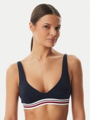 Tommy Hilfiger Góra od bikini UW0UW06351 Granatowy. Niebieskie bikini Tommy Hilfiger, bez wzorów, z syntetyku. Za 209.99 zł.