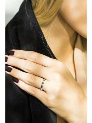 CARATELLI Złoty pierścionek "Santel" z diamentami rozmiar: 52. Niebieskie pierścionki CARATELLI, z diamentem, złote. Za 1,652.99 zł.