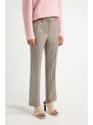 Josephine & Co Spodnie "Abraham" w kolorze biało-brązowym rozmiar: 40. Białe spodnie materiałowe Josephine & Co, bez wzorów, z materiału. Za 263.53 zł.