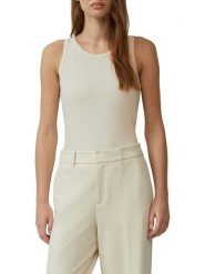 S.Oliver Top w kolorze beżowym rozmiar: 44. Brązowe topy S.Oliver, s, bez wzorów, bez kołnierzyka, bez ramiączek. Za 47.71 zł.