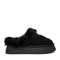 Śniegowce Badura. Czarne śniegowce Badura, bez wzorów, bez zapięcia. Za 179.99 zł.