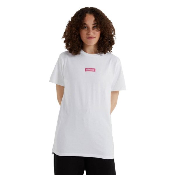 Koszulka sportowa damska Ellesse Noco. Białe t-shirty sportowe Ellesse, xs, bez wzorów, bez ramiączek, trekkingowe. Za 99.99 zł.