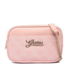 Torebka Guess. Czerwone listonoszki Guess, z aplikacjami, bez dodatków. Za 289.99 zł.