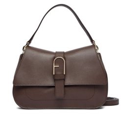 Torebka Furla. Brązowe torebki klasyczne Furla, bez wzorów, klasyczne, bez dodatków. Za 1,999.00 zł.