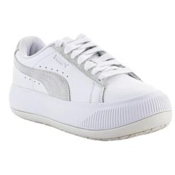 Trampki Damskie Zamsz Mayu Mix. Białe trampki Puma, bez wzorów, z gumy, bez zapięcia. Za 527.00 zł.