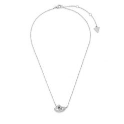 Naszyjnik Guess. Szare naszyjniki Guess, srebrne. Za 273.99 zł.