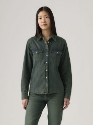 Levi's Koszula dżinsowa w kolorze niebieskim rozmiar: S. Niebieskie koszule Levi's, s, bez wzorów, z bawełny, bez kołnierzyka, bez ramiączek. Za 144.24 zł.