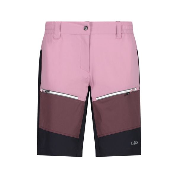 Spodenki damskie CMP Bermuda. Czerwone szorty CMP, bez wzorów, sportowe. Za 119.99 zł.