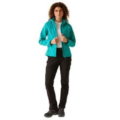 Kurtka Softshellowa Damska Bourda. Białe kurtki przejściowe sportowe Regatta, xl, bez wzorów, z elastanu, z kapturem, trekkingowe. Za 447.99 zł.