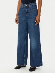 Tommy Hilfiger Jeansy WW0WW43712 Granatowy Wide Leg. Niebieskie jeansy Tommy Hilfiger, bez wzorów, z bawełny. Za 519.99 zł.