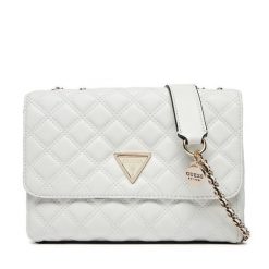 Torebka Guess. Białe kopertówki Guess, z aplikacjami, bez dodatków. Za 329.99 zł.