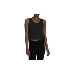 Koszulka treningowa damska Adidas Studio. Czarne t-shirty sportowe adidas, s, bez wzorów, bez ramiączek. Za 114.00 zł.