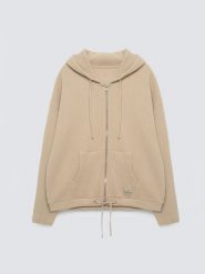 Bluza damska rozpinana z kapturem beżowa Grala 801. Brązowe bluzy z kapturem BIG STAR, l, z aplikacjami, z dzianiny, z kapturem. Za 249.99 zł.