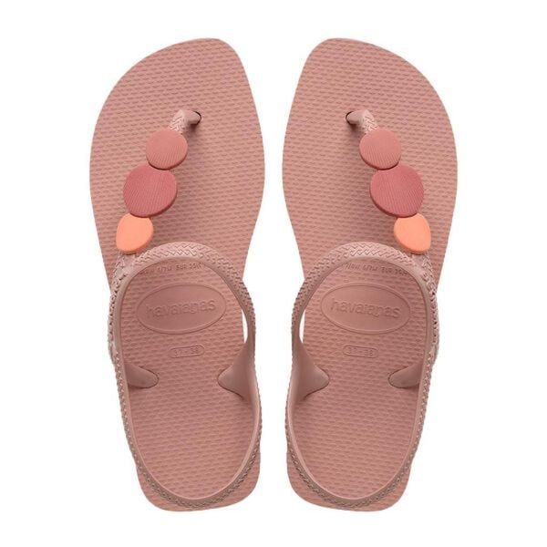 Klapki Havaianas Model Flash Urban Plus Kolor Rose. Czerwone klapki Havaianas, bez wzorów, z gumy, retro, bez obcasa, bez zapięcia. Za 109.99 zł.